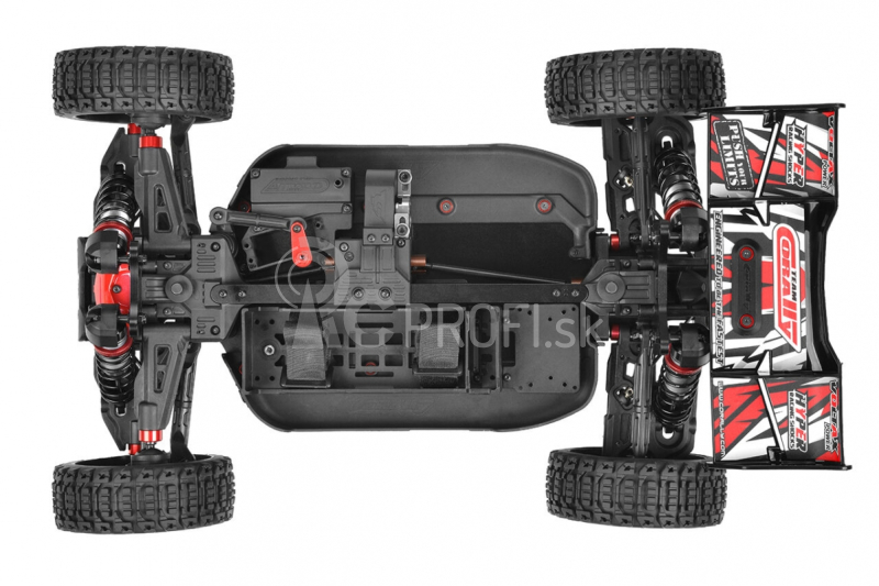 SPARK XB-6 - BUGGY 4WD - ROLLER podvozok - bez elektroniky - červená