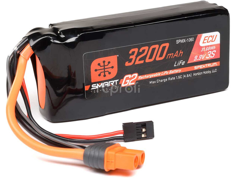 Spektrum Smart G2 ECU LiFe 9,9V 3200mAh Rx 10C IC3