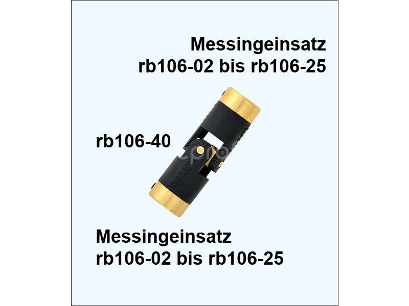 Spojková vložka Raboesch 106-40 mosadz 1/8