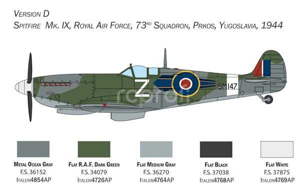 Stavebnica lietadla 2804 - Spitfire MK.IX (1:48)