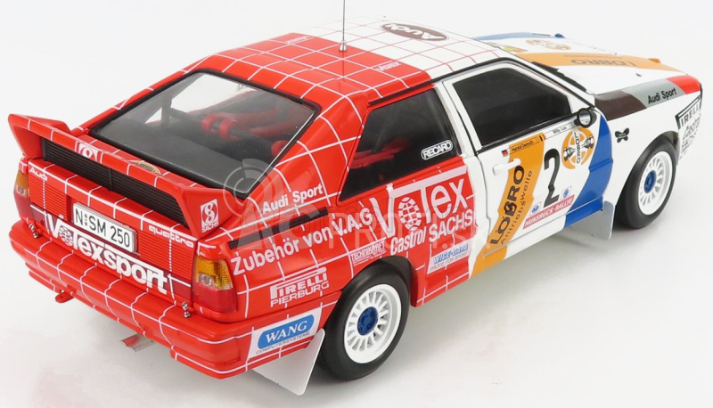 Sun-star Audi Quattro A1 N 2 Winner Rally International Avd/sth Hunsruck 1984 H.demuth - W.lux 1:18 Červená biela