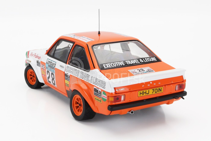 Sun-star Ford england Escort Mkii Rs 1800 (nočná verzia) Castrol N 28 Rally Rac Lombard 1978 Malcolm Wilson - Ron Palmer 1:18 White Orange