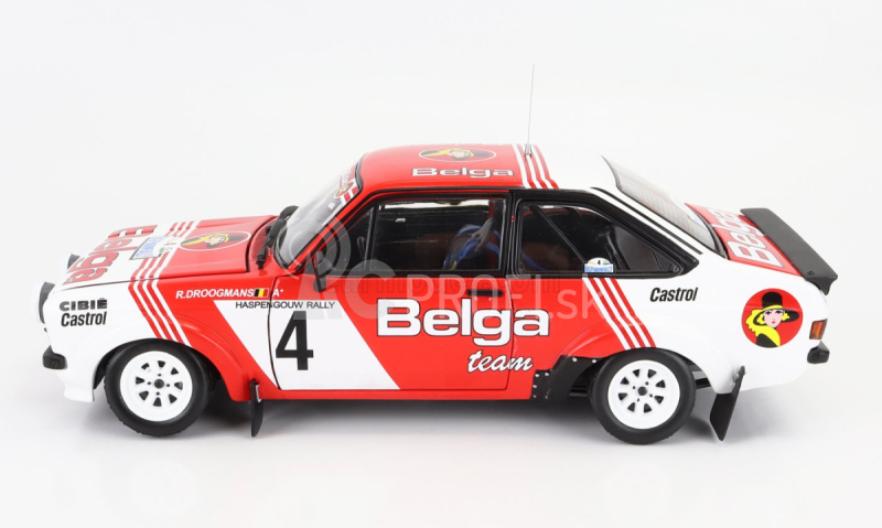 Sun-star Ford england Escort Rs 1800 (nočná verzia) N 4 4th Rally Lotto Haspengouw 1981 R.droogmans - R.joosten 1:18 červená biela