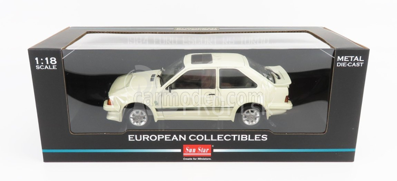 Sun-star Ford england Escort Rs Turbo 1984 1:18 Biela