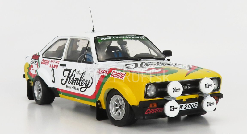 Sun-star Ford england Escort Rs1800 (nočná verzia) N 3 2nd Rally 24h Ypres 1978 G.staepelaere - F.franssen 1:18 Biela Žltá