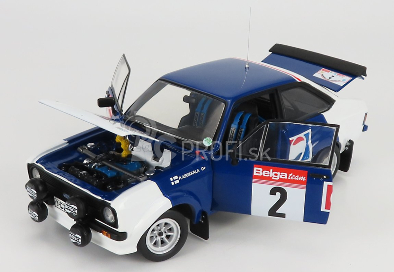 Sun-star Ford england Escort Rs1800 (nočná verzia) Pepsi-cola N 2 Rally Circuit De Ardennes 1983 P.airikkala - J.pironen 1:18 Blue White