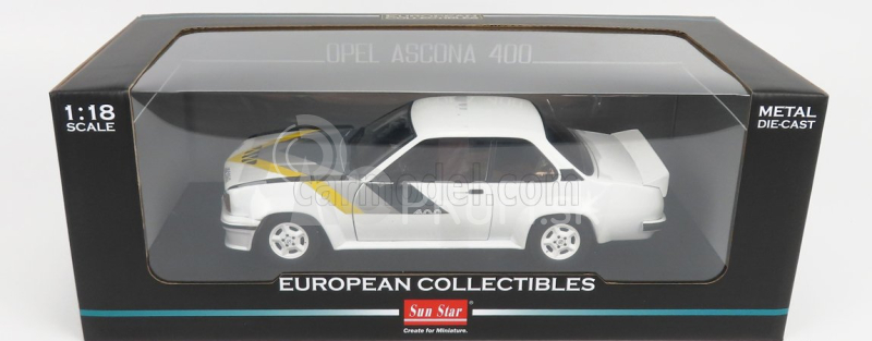 Sun-star Opel Ascona 400 1980 1:18 Biela