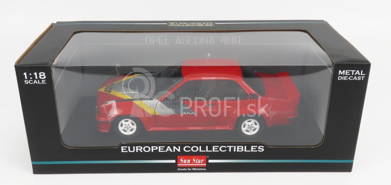 Sun-star Opel Ascona 400 1980 1:18 Červená