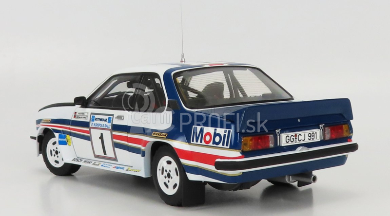 Sun-star Opel Ascona 400 N 1 2nd Rally Acropolis 1982 W.rohrl - C.geistdorfer 1:18 Biela modrá červená