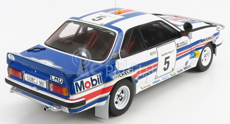 Sun-star Opel Ascona 400 (nočná verzia) N 5 Rally Safari 1982 W.rohrl - C.geistdorfer 1:18 Biela modrá červená