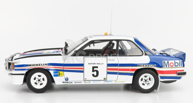 Sun-star Opel Ascona 400 (nočná verzia) N 5 Rally Safari 1982 W.rohrl - C.geistdorfer 1:18 Biela modrá červená