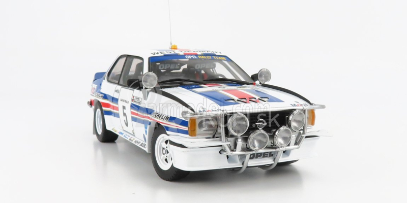 Sun-star Opel Ascona 400 (nočná verzia) N 5 Rally Safari 1982 W.rohrl - C.geistdorfer 1:18 Biela modrá červená