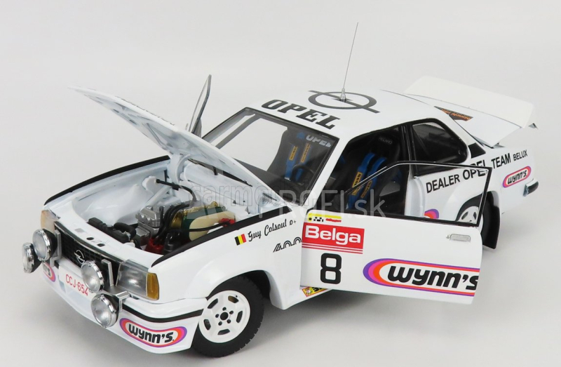 Sun-star Opel Ascona 400 (nočná verzia) N 8 2nd Rally Bianchi 1981 G.colsoul - A.lopes 1:18 Biela