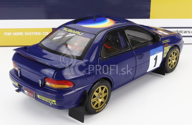 Sun-star Subaru Impreza 555 N 1 Winner Rally Hong Kong Beijijijng 1994 P.bourne - T.sircombe 1:18 Modrá