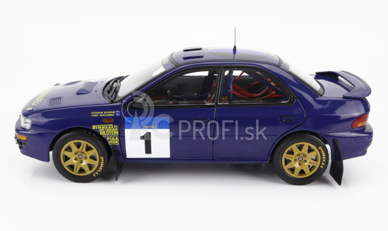 Sun-star Subaru Impreza 555 N 1 Winner Rally Hong Kong Beijijijng 1994 P.bourne - T.sircombe 1:18 Modrá