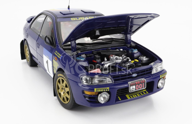 Sun-star Subaru Impreza 555 N 1 Winner Rally Hong Kong Beijijijng 1994 P.bourne - T.sircombe 1:18 Modrá