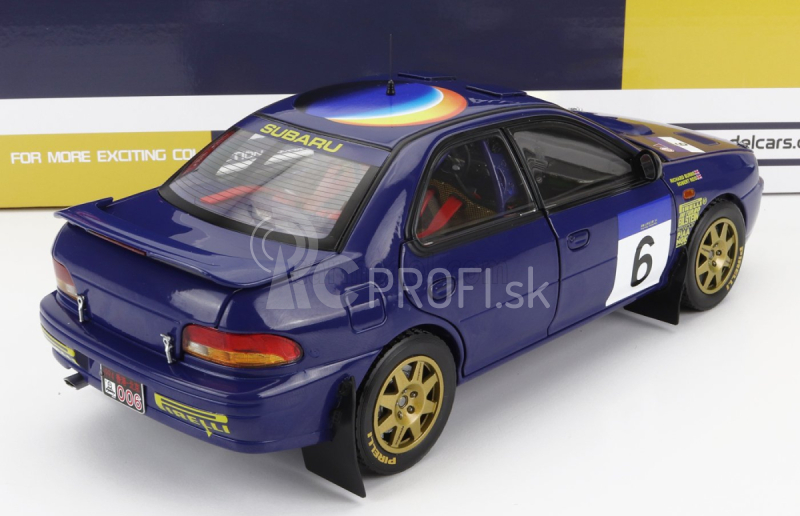 Sun-star Subaru Impreza 555 N 6 2nd Rally Hong Kong Beijijijng 1994 R.burns - R.reid 1:18 Modrá