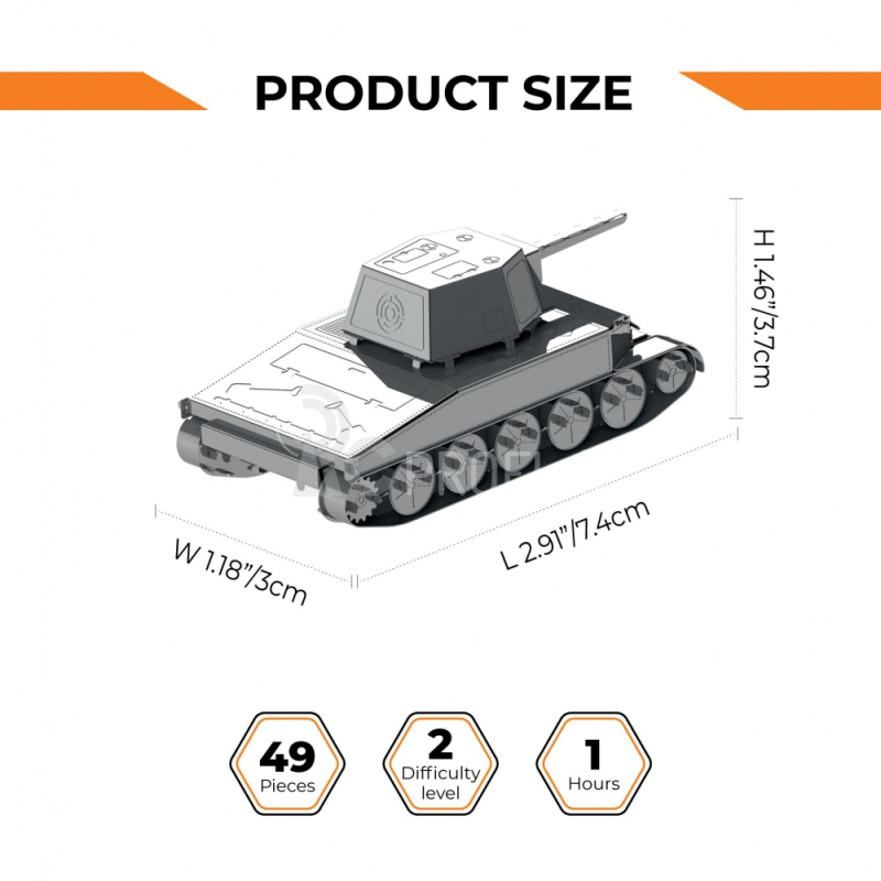 Oceľová stavebnica tank T67