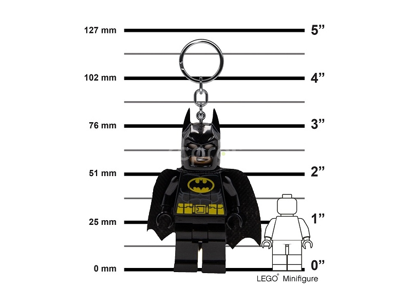 LEGO svietiaca kľúčenka – Batman čierny