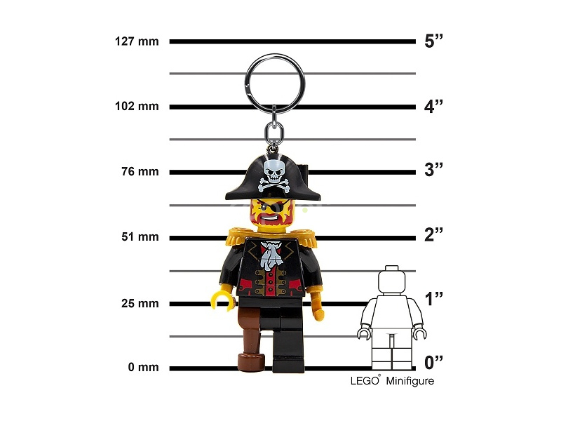 LEGO svietiaca kľúčenka – Kapitán Brickbeard