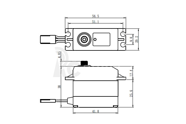 SW-0230MG+ HiVOLT WATERPROOF Digitálne servo (8kg-0,13s/60°)