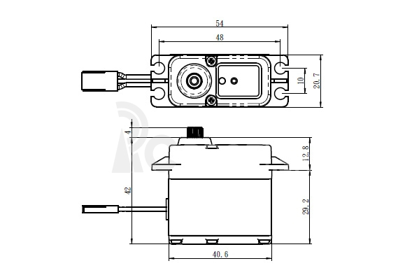 SW-1210SG+ WATERPROOF HiVolt Digital Servo (37kg-0,12s/60°)