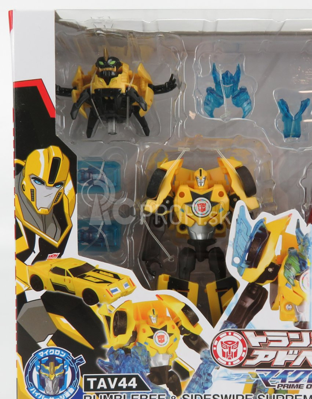 Takara-tomy Takara-tomy Transformers Set 2x Adventure Bumblebee + Sideswipe cm. 12.0 1:64 čierna červená žltá