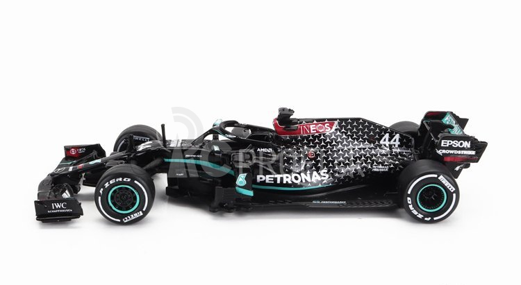 Tarmac Mercedes gp F1 W11 Eq Performance Team Amg Petronas Motorsport N 44 Víťaz majstrovstiev sveta Silverstone British Gp 2020 Lewis Hamilton 1:64 Čierna zelená