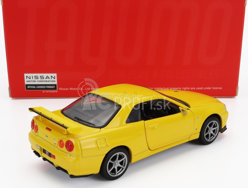 Tayumo Nissan Gt-r (r34) Coupe V-spec Ii 1999 1:36 Žltá