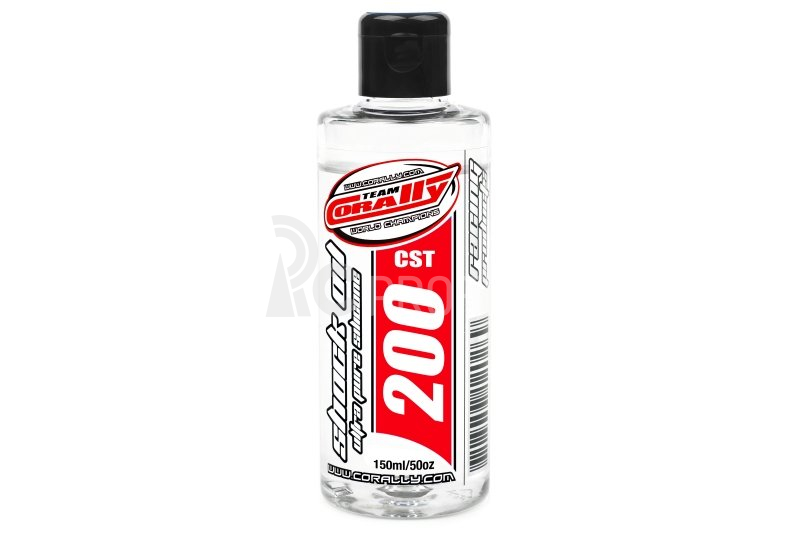 TEAM CORALLY – silikónový olej do tlmičov 200 CPS (150ml)