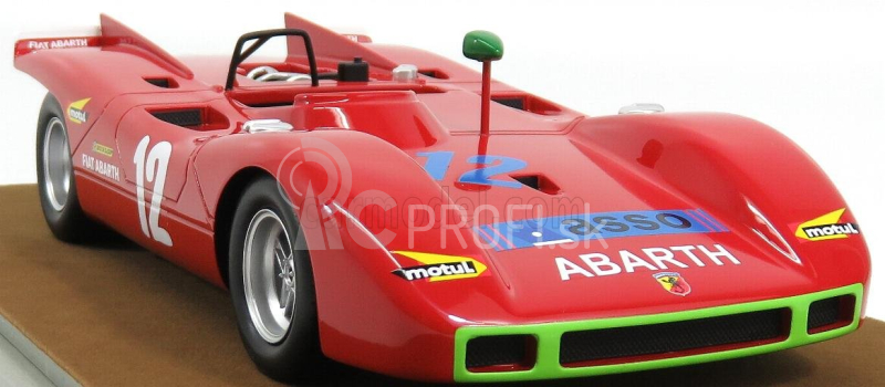 Tecnomodel Abarth 2000sp N 12 Targa Florio 1971 Taramazzo - Ostini 1:18 červená