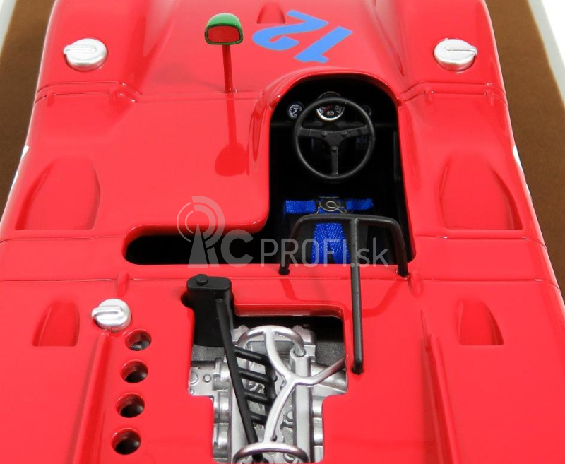 Tecnomodel Abarth 2000sp N 12 Targa Florio 1971 Taramazzo - Ostini 1:18 červená