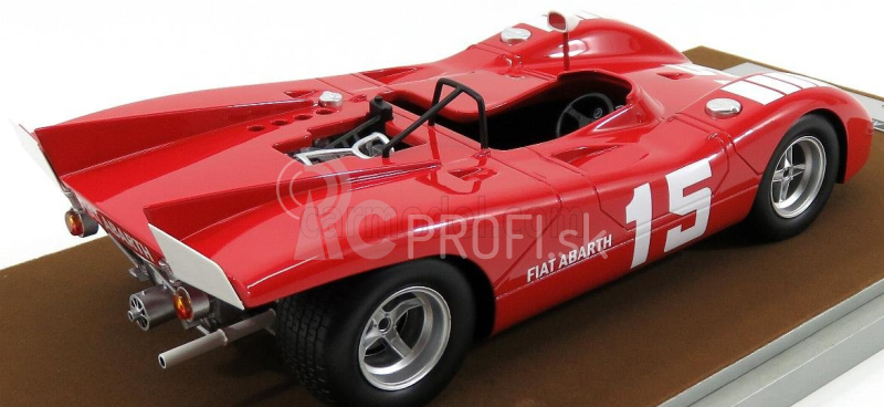 Tecnomodel Abarth 2000sp N 15 Nurburgring 1970 K.ahrens Jr 1:18 Červená