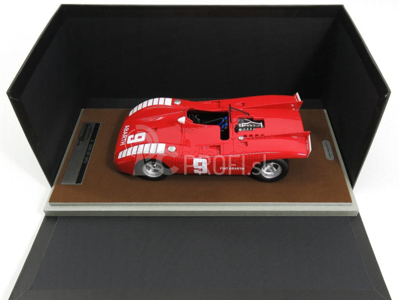 Tecnomodel Abarth 2000sp N 9 Mugello 1971 N.vaccarella 1:18 červená