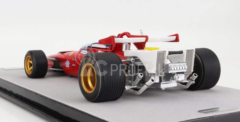 Tecnomodel Ferrari F1 312b N 12 Winner Austria Gp (s figúrkou pilota) 1970 Jacky Ickx 1:18 červená biela