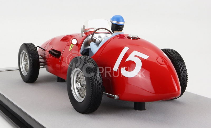 Tecnomodel Ferrari F1 500 F2 N 15 Winner British Gp Alberto Ascari (s figúrkou pilota) 1952 Majster sveta 1:18 Červená