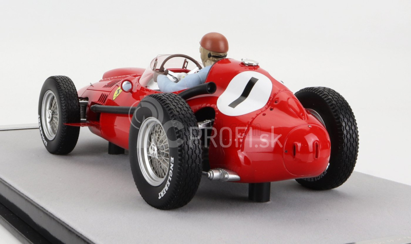 Tecnomodel Ferrari F1 Dino 246 N 1 Winner British Gp (s figúrkou pilota) 1958 Peter Collins 1:18 Red