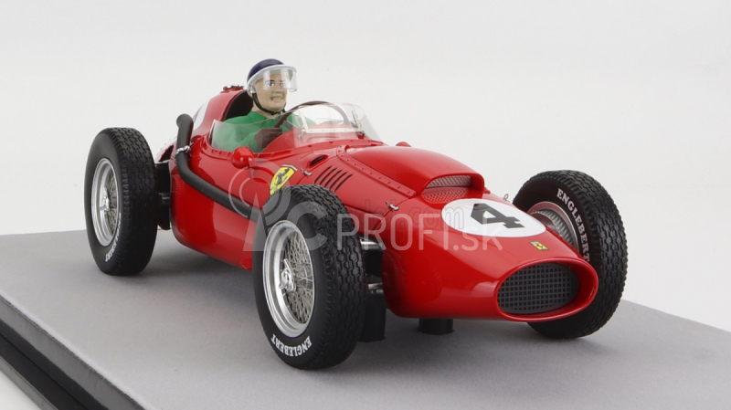 Tecnomodel Ferrari F1 Dino 246 N 4 Winner French Gp Mike Hawthorn (s figúrkou pilota) Majster sveta 1958 1:18 Červená