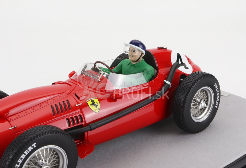 Tecnomodel Ferrari F1 Dino 246 N 4 Winner French Gp Mike Hawthorn (s figúrkou pilota) Majster sveta 1958 1:18 Červená