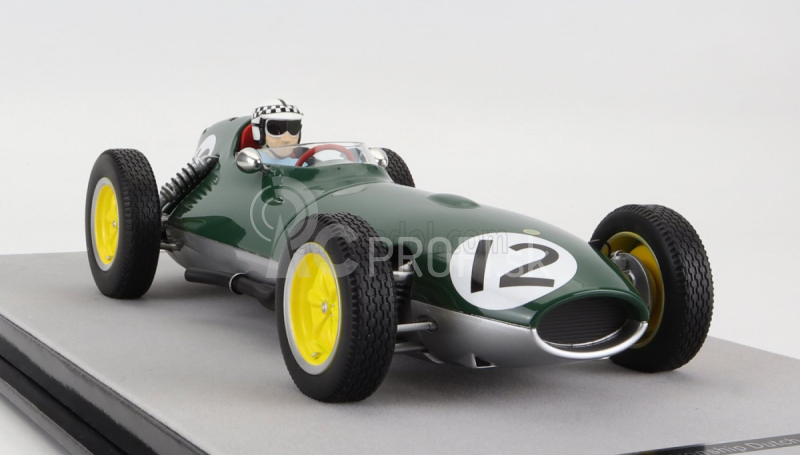 Tecnomodel Lotus F1 16 N 12 Dutch Gp (s figúrkou pilota) 1959 Innes Ireland 1:18 British Racing Green Silver