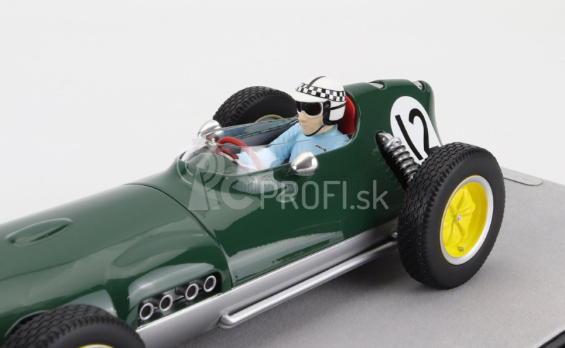 Tecnomodel Lotus F1 16 N 12 Dutch Gp (s figúrkou pilota) 1959 Innes Ireland 1:18 British Racing Green Silver