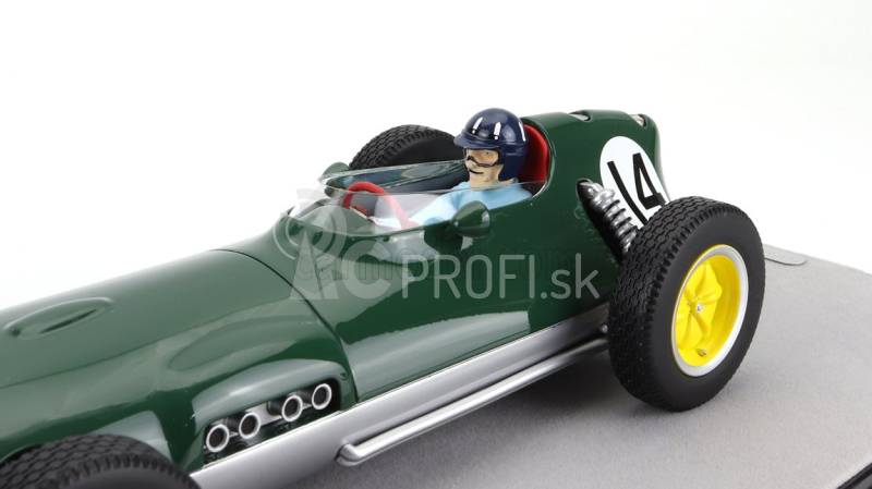 Tecnomodel Lotus F1 16 N 14 Dutch Gp (s figúrkou pilota) 1959 Graham Hill 1:18 British Racing Green Silver