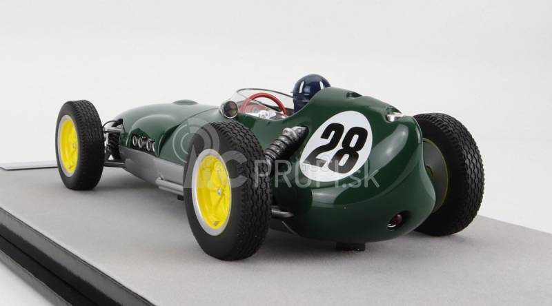 Tecnomodel Lotus F1 16 N 28 British Gp Aintree (s figúrkou pilota) 1959 Graham Hill 1:18 British Racing Green Silver