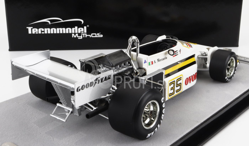 Tecnomodel March F1 761 Ovoro N 35 Sweden Gp 1976 Arturo Merzario 1:18 Biela Žltá Čierna