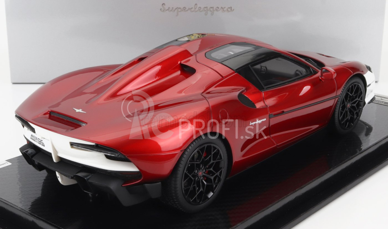 Tecnomodel Touring Superleggera Arese Rh95 (podvozok a motor F-12) 2021 1:18 Red Met - biely lesk