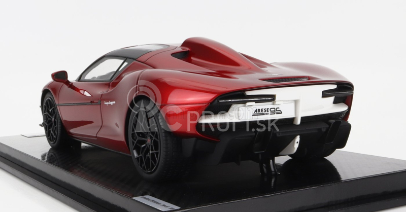 Tecnomodel Touring Superleggera Arese Rh95 (podvozok a motor F-12) 2021 1:18 Red Met - biely lesk