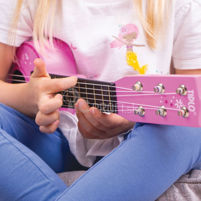 Tidlo Drevená gitara Star pink Poškodený obal