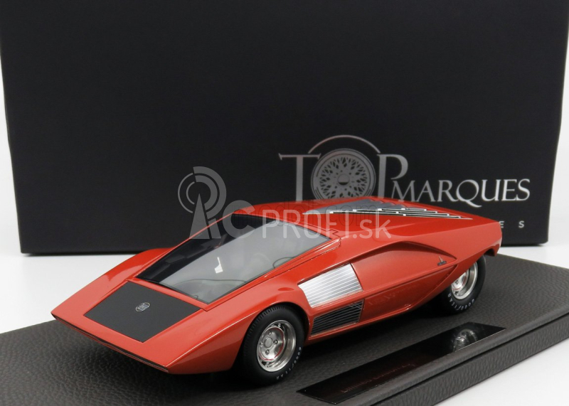 Topmarques Lancia Stratos Zero Concept 1970 1:12 Červená a hnedá