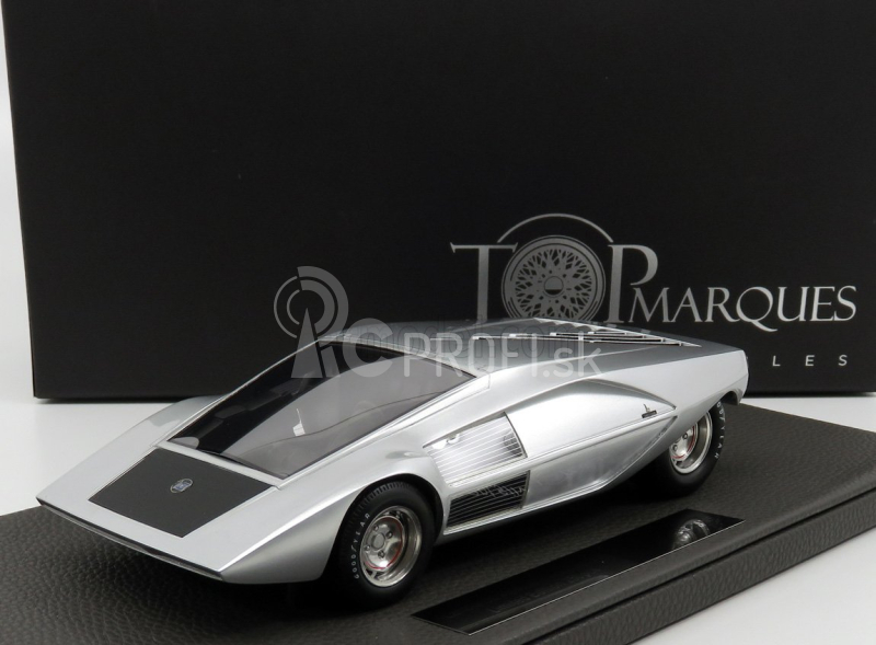 Topmarques Lancia Stratos Zero Concept 1970 1:12 Strieborná