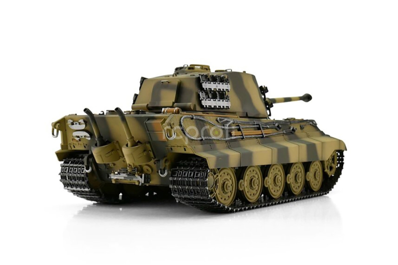 TORRO tank 1/16 RC Königstiger viacfarebná kamufláž - IR - Smoke